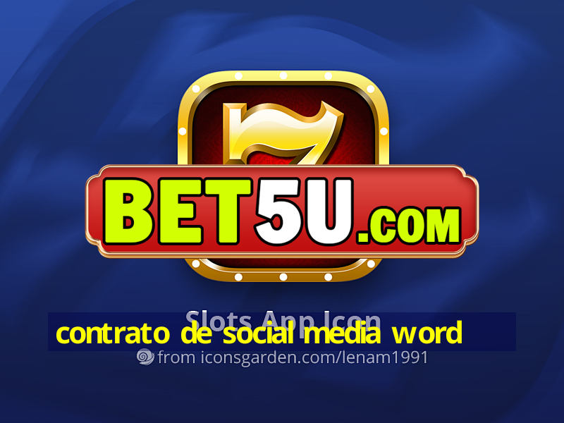 contrato de social media word